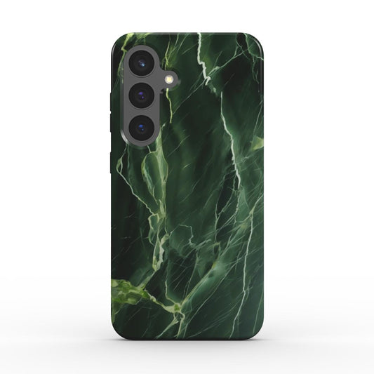 Grüne Marmor Handyhülle mit stoßfester Konstruktion – modisches Case für Samsung Modelle