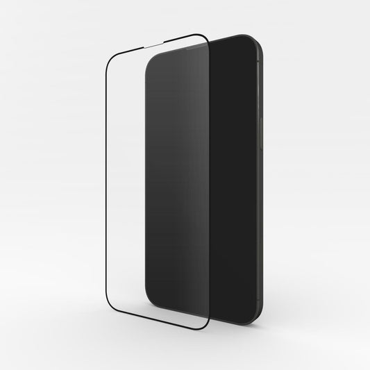 Seitenansicht vom Panzerglas Displayschutz auf Handy