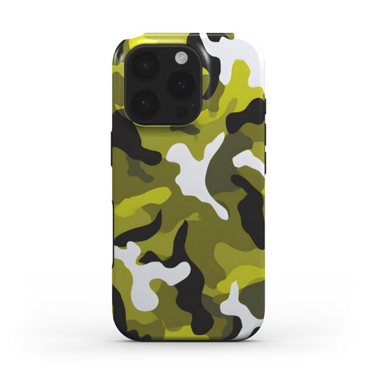 MagSafe Tough Handyhülle – Camouflage Yellow Green