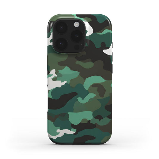 MagSafe Tough Handyhülle – Camouflage Woodland Green