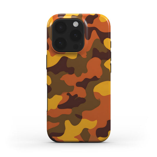 MagSafe Tough Handyhülle – Camouflage Fire Orange