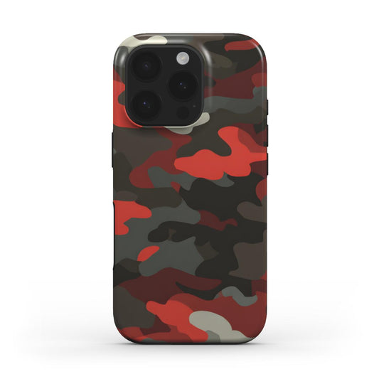 MagSafe Tough Handyhülle – Camouflage Dark Red