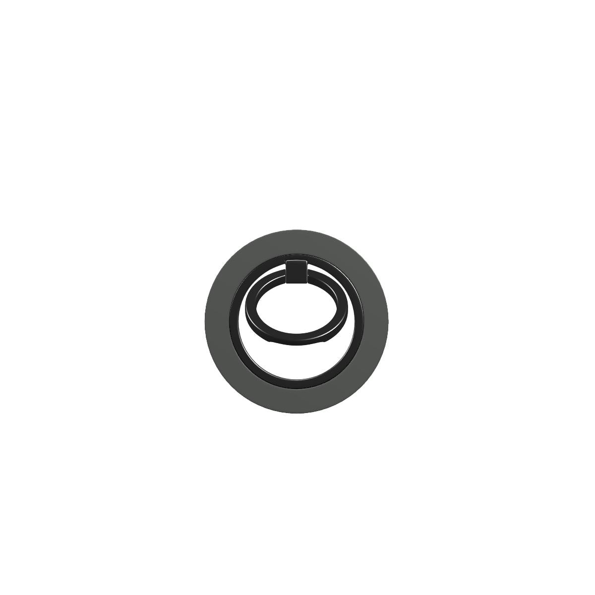 Magnetischer Ringhalter Dunkelgrau – Frontansicht