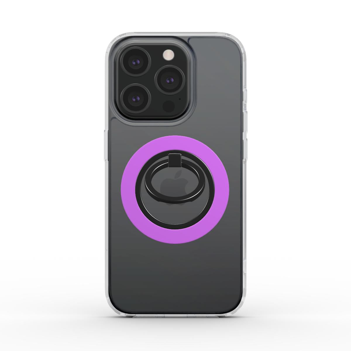 Magenta Magnetischer Ringhalter schräg von hinten