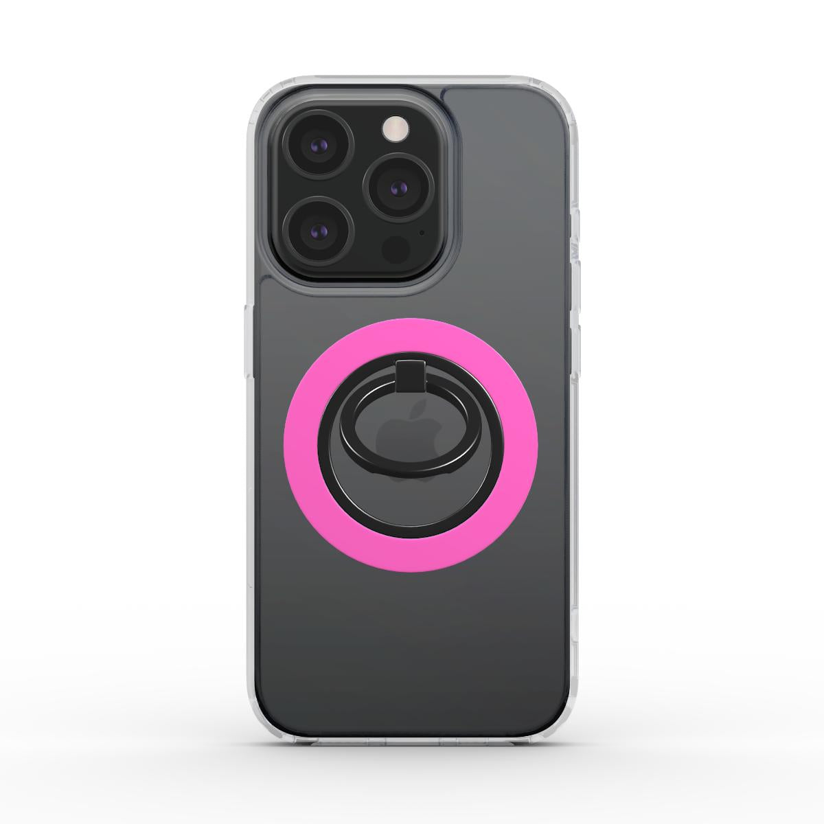 Pink Magnetischer Ringhalter schräg von hinten