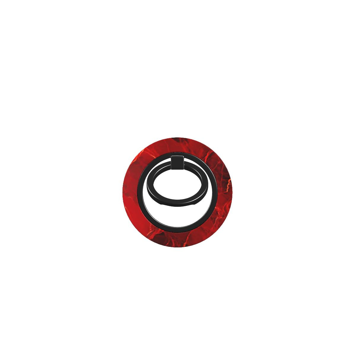 Magnetischer Ringhalter in rotem Marmor-Design