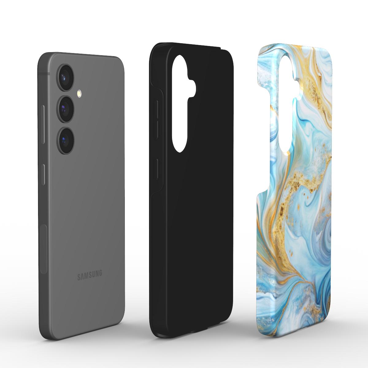 Stoßfeste Handyhülle – Liquid Flow „Azure Drift“