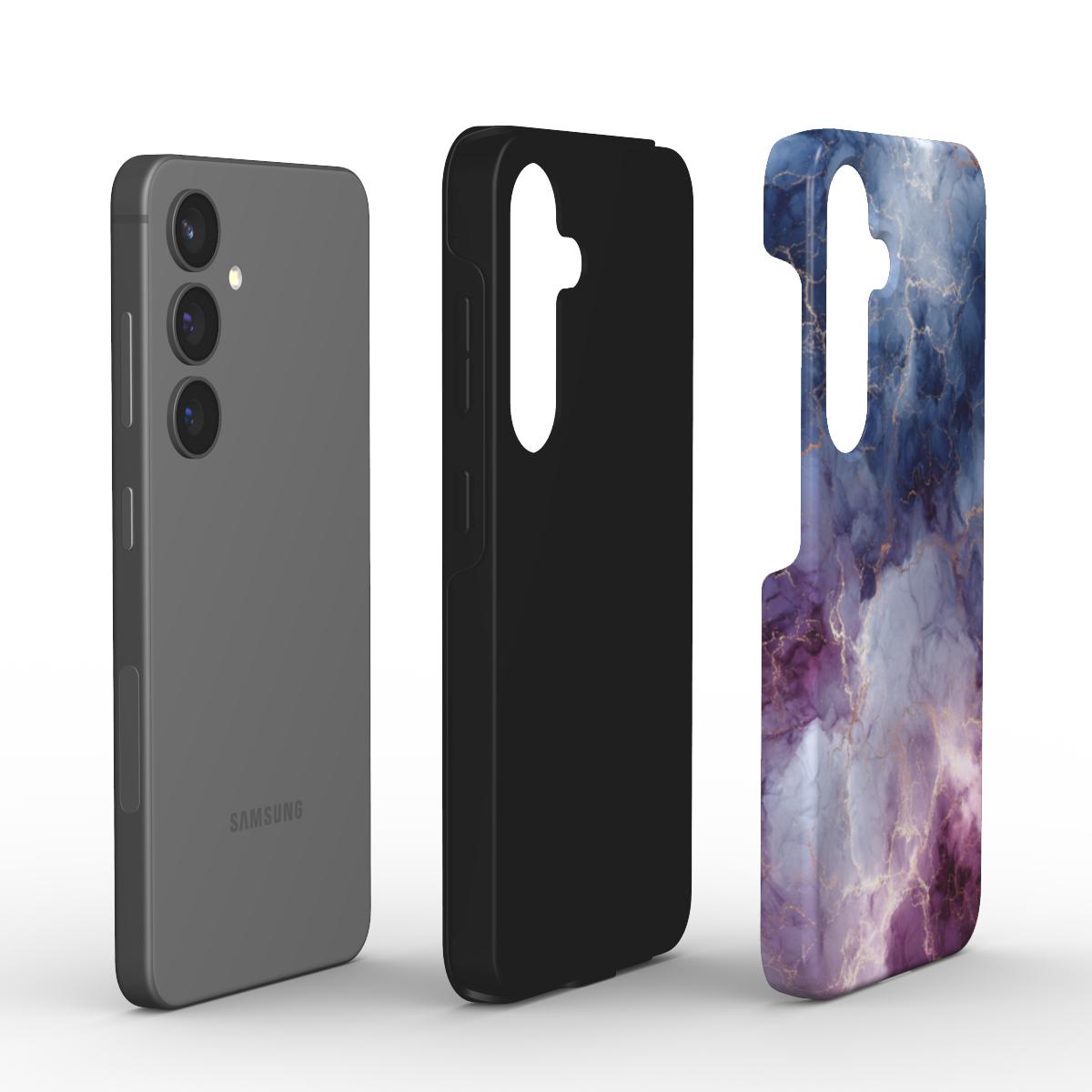 Nebula Quartz Tough Case – Explosionsansicht mit Innen- und Außenschale