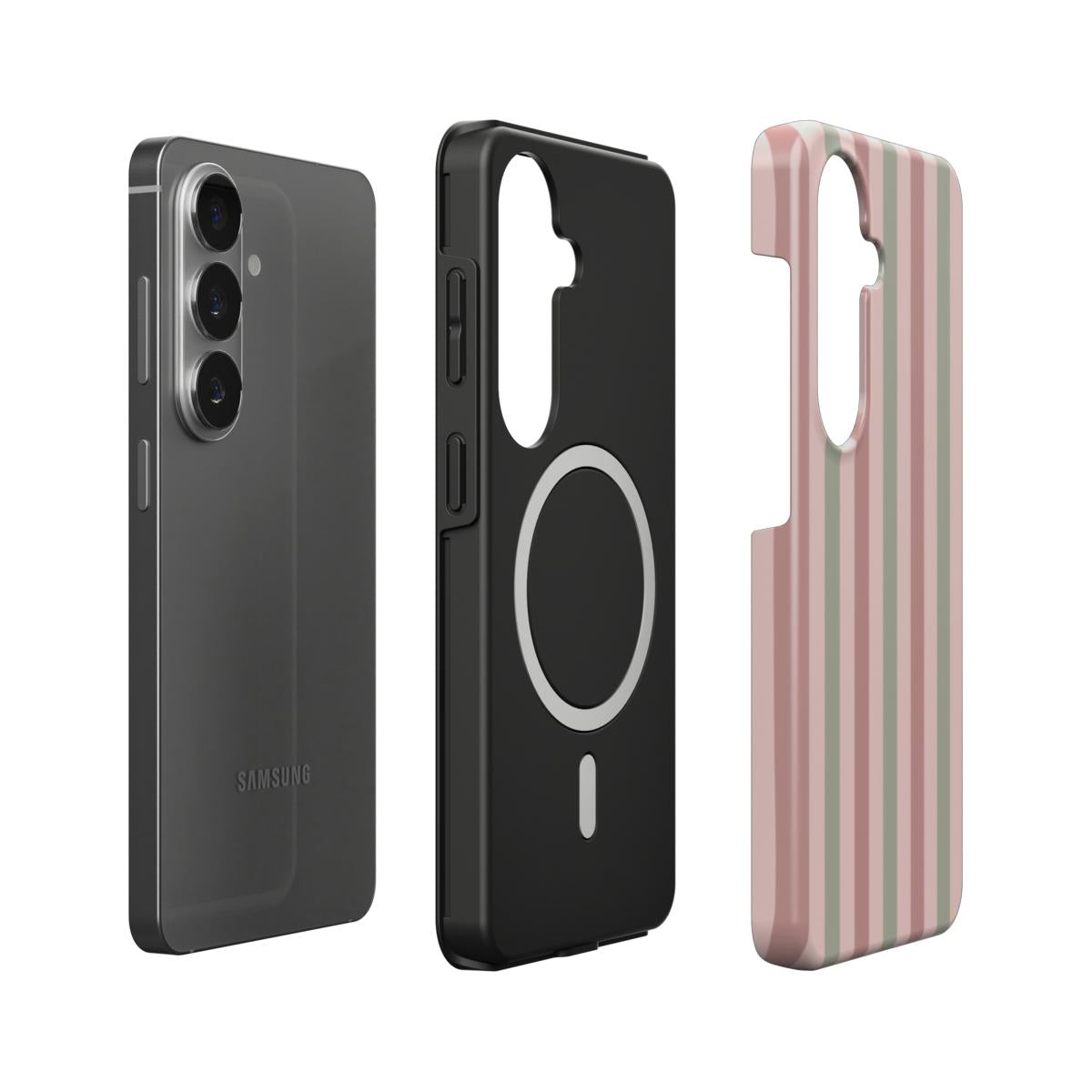 Detailansicht der magnetischen Kompatibilität und des Pastell-Rosa Musters