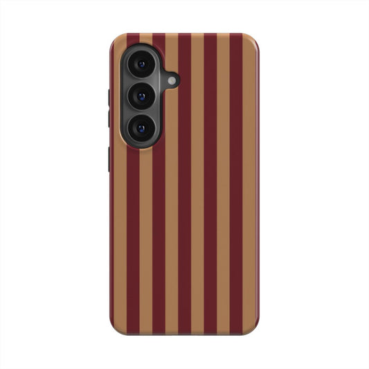 Rückansicht der magnetischen Handyhülle Rubinrot mit integriertem Magnetring