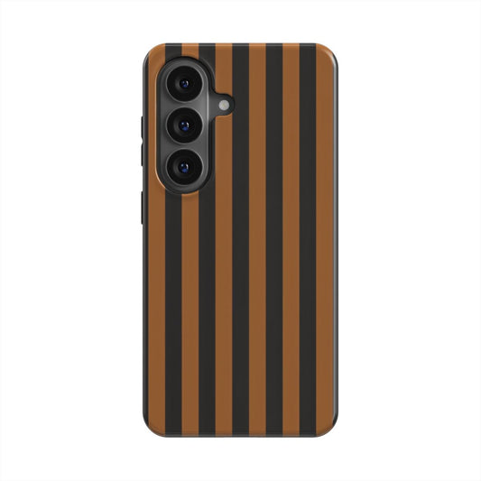 Rückansicht der magnetischen Handyhülle Bernstein-Tiger mit integriertem Magnetring