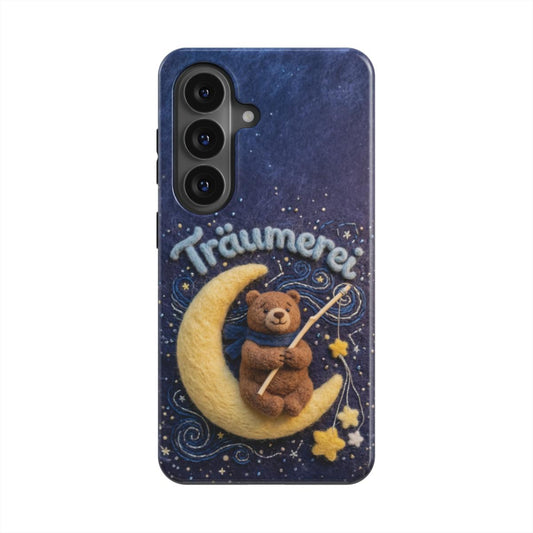 Detailansicht der magnetischen Handyhülle mit Träumerei Bär Motiv Magisches Design
