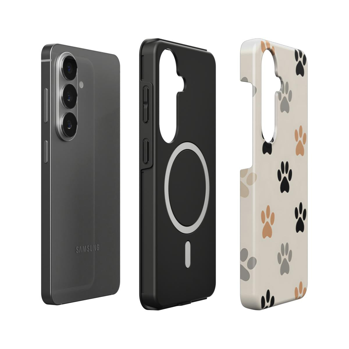 Magnetische Handyhülle „Sanfte Pfoten“ – Dual-Layer mit integriertem Magnetring für Samsung & Google Pixel