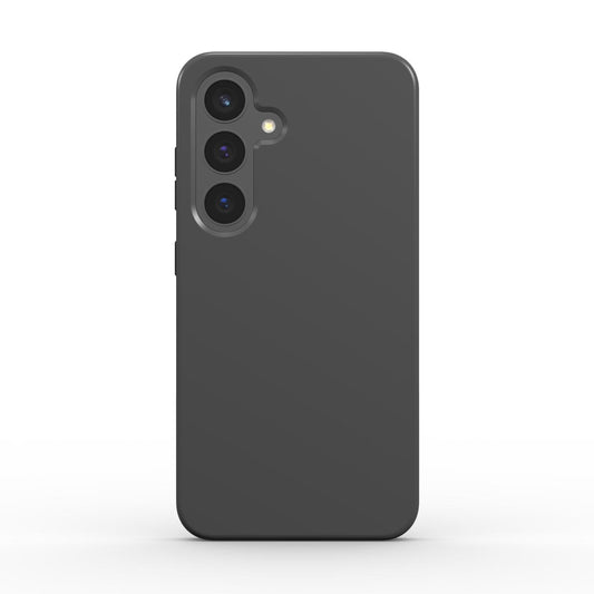 Dunkelgrau stoßfeste Handyhülle Rückansicht – elegante Dual-Layer Schutzhülle