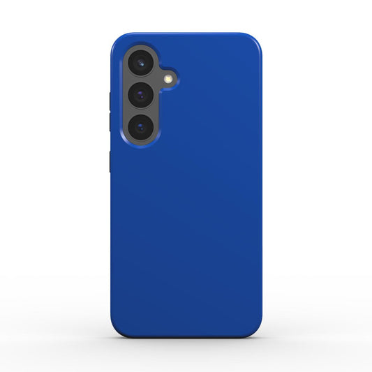 Stoßfeste Handyhülle in Kobaltblau – Rückansicht