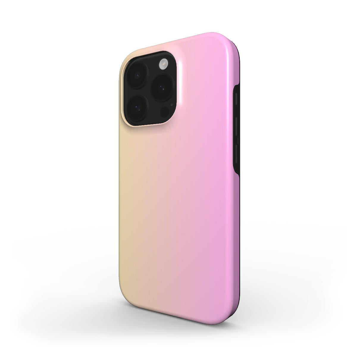 MagSafe Handyhuelle Gelb Pink Gradient Seitenansicht