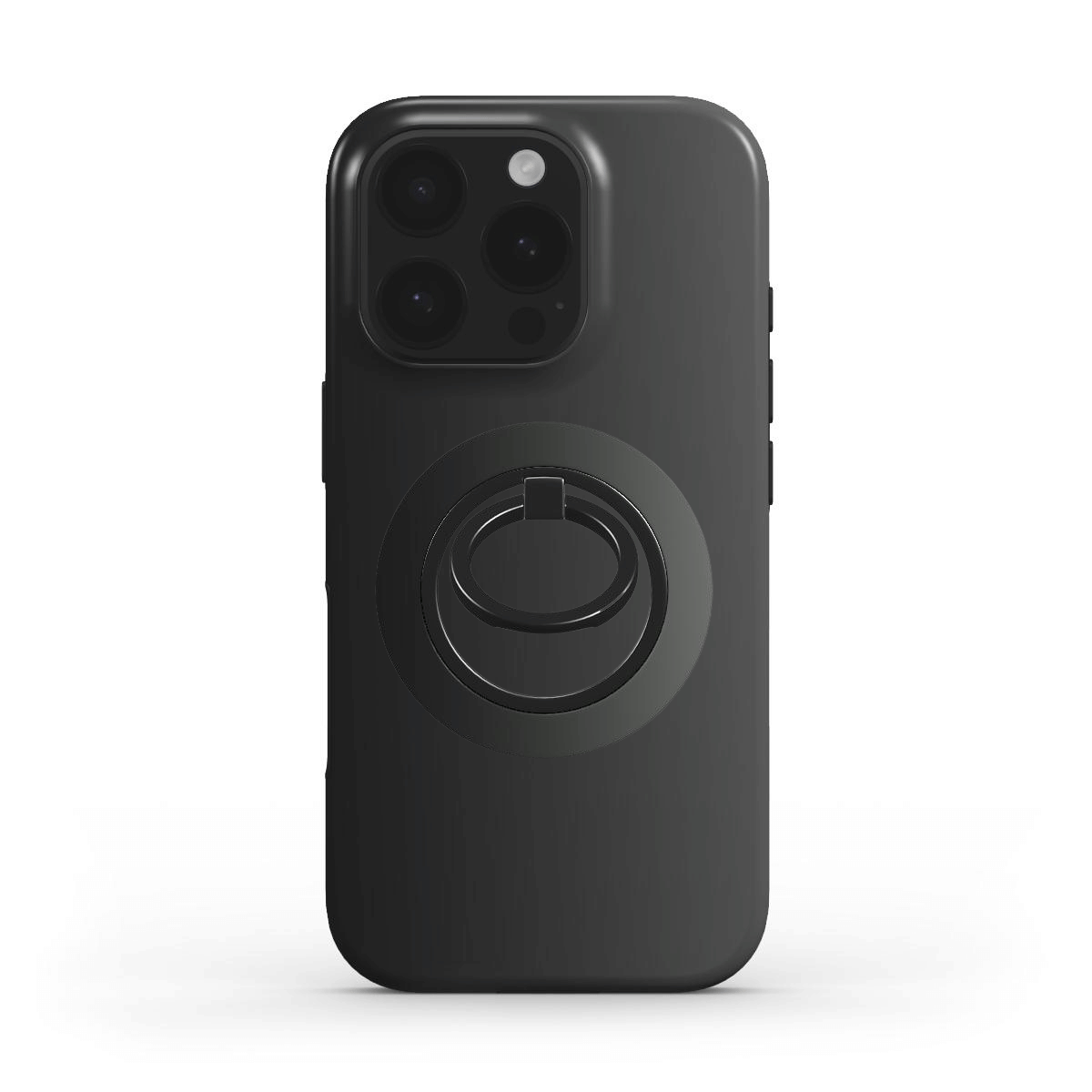 Passende Case-Mockup mit Schwarz Grau Verlauf und Ringhalter