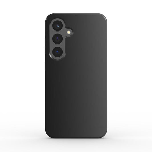 Stoßfeste Handyhülle Schwarz Grau Farbverlauf, Rückseite frontal