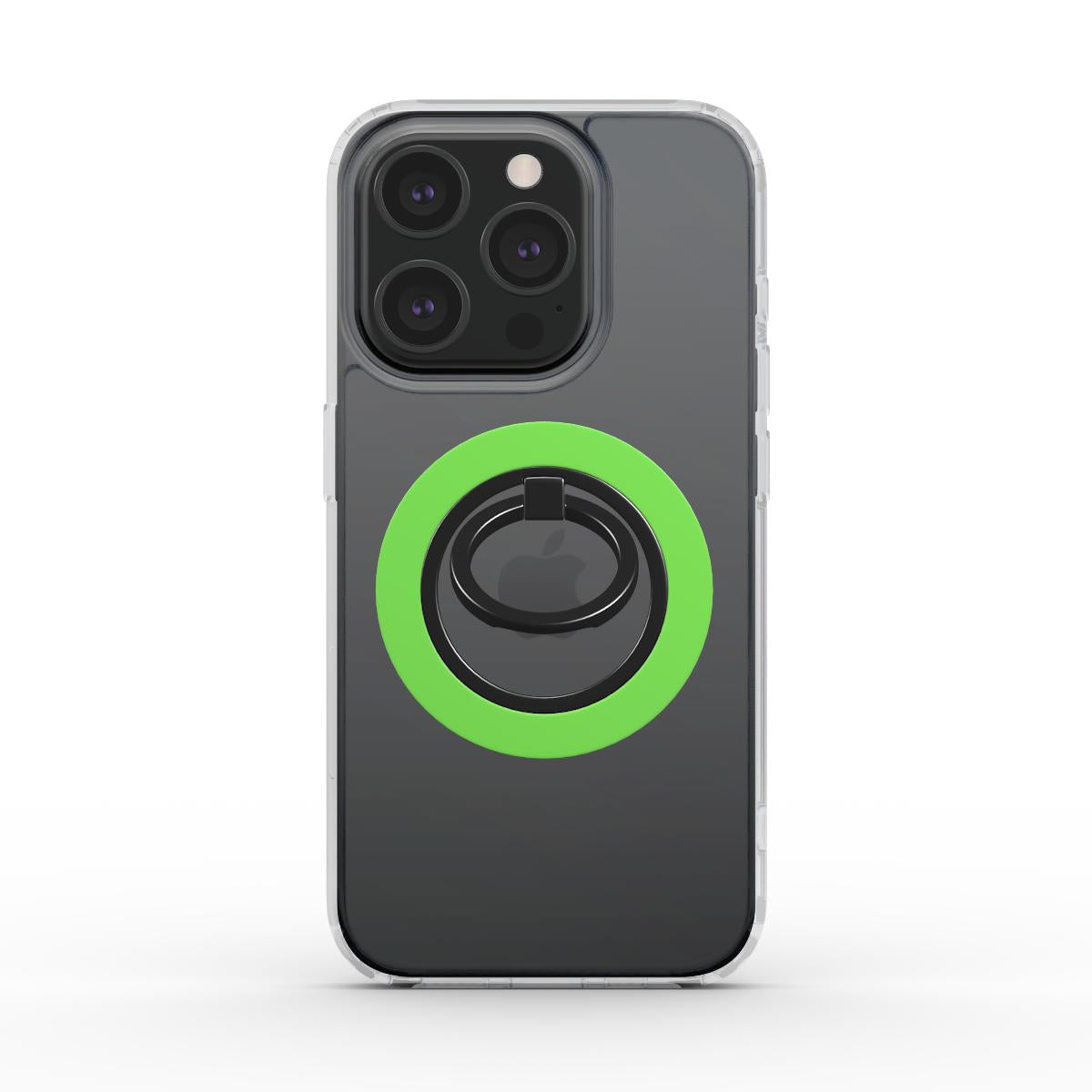 Ringhalter Grasgruen magnetisch auf iPhone Rückseite