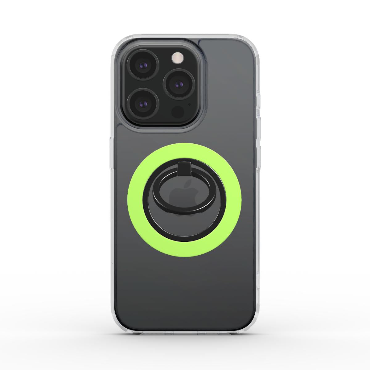 Ringhalter Limette magnetisch auf iPhone Rückseite
