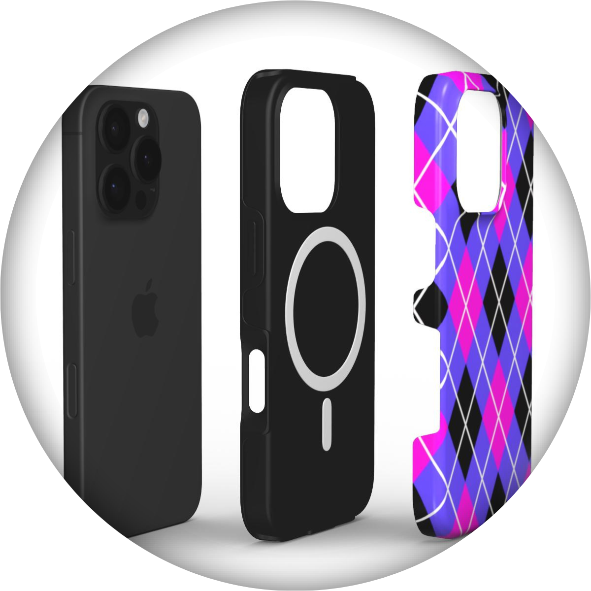 Karo Muster MagSafe Handyhüllen