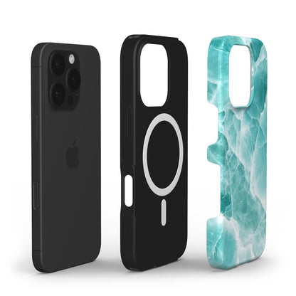 Magnetische Marmor-Handyhülle mit Dual-Layer-Design – Explosionsansicht