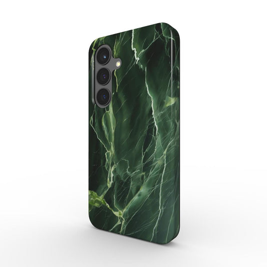 Stoßfeste Handyhülle mit grünem Marmor-Design für Samsung – elegante und robuste Smartphone-Hülle