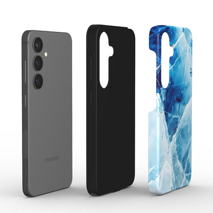 Aufbau der stoßfesten Handyhülle mit TPU-Innenschicht und robuster PC-Schale im Kristall-Look