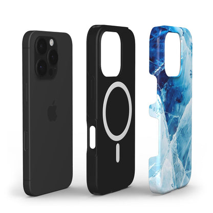 Aufbau der stoßfesten MagSafe Hülle – TPU-Innenschicht, Magnetring und PC-Schale im Kristallstil