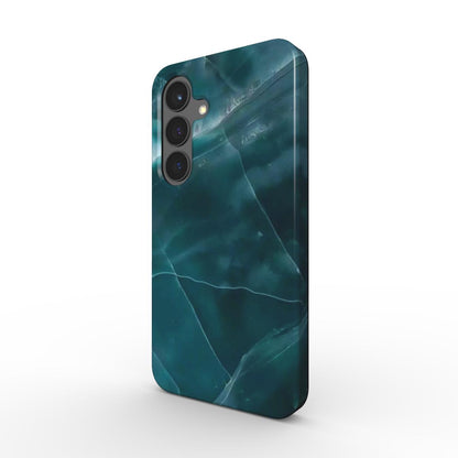 Grüne Marmor Handyhülle Rückseite für Samsung Galaxy – stilvolles stoßfestes Design