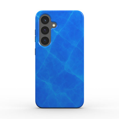 Rückseite der blauen stoßfesten Kristall-Handyhülle für Samsung Galaxy