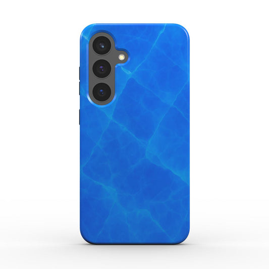 Rückseite der blauen stoßfesten Kristall-Handyhülle für Samsung Galaxy