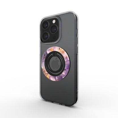 Magnetischer Ringhalter mit floralem Design – Ansicht in Benutzung