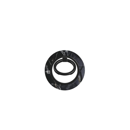 Magnetischer Ringhalter in Schwarz-Marmor Design – Frontalansicht