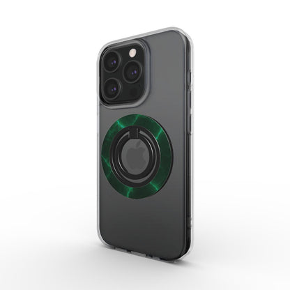 Schrägansicht des Magnet-Ringhalters auf Handy