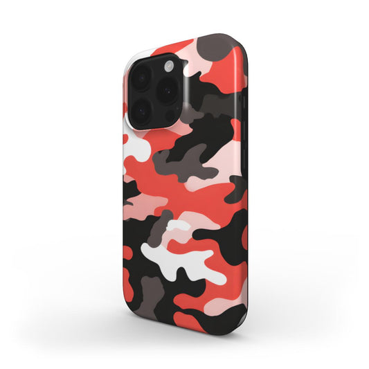 MagSafe Tough Handyhülle – Camouflage Red Black