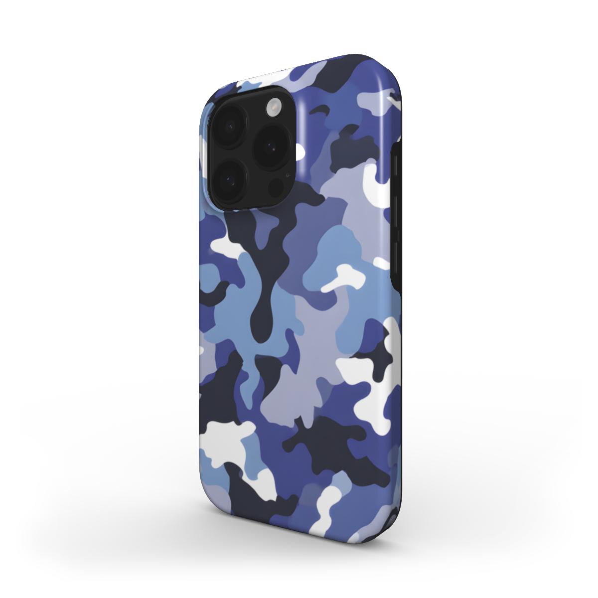 MagSafe Tough Handyhülle – Camouflage Navy Blue