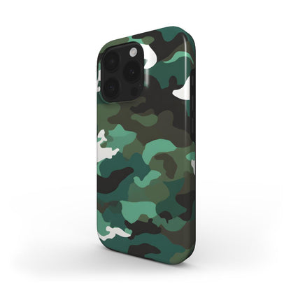 MagSafe Tough Handyhülle – Camouflage Woodland Green