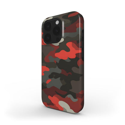 MagSafe Tough Handyhülle – Camouflage Dark Red