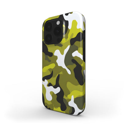 MagSafe Tough Handyhülle – Camouflage Yellow Green