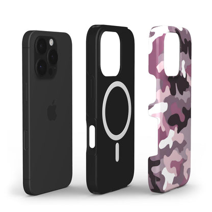 MagSafe Tough Handyhülle – Camouflage Rose Pink