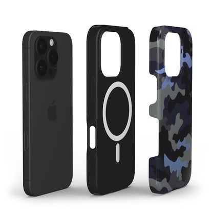 MagSafe Tough Handyhülle – Camouflage Black Blue