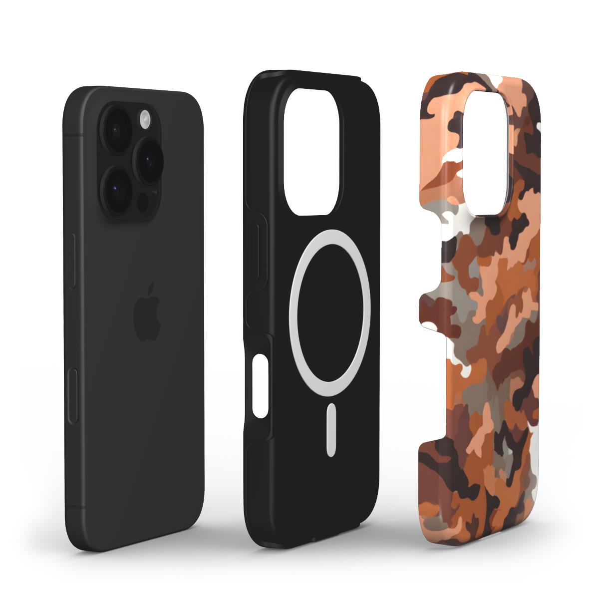 MagSafe Tough Handyhülle – Camouflage Desert Brown