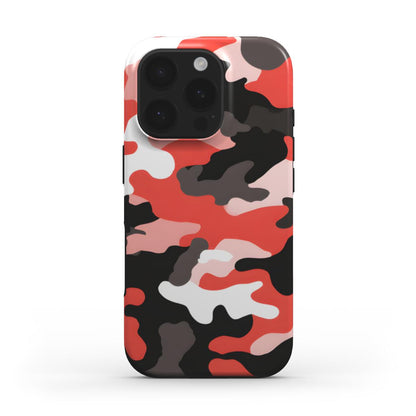 MagSafe Tough Handyhülle – Camouflage Red Black