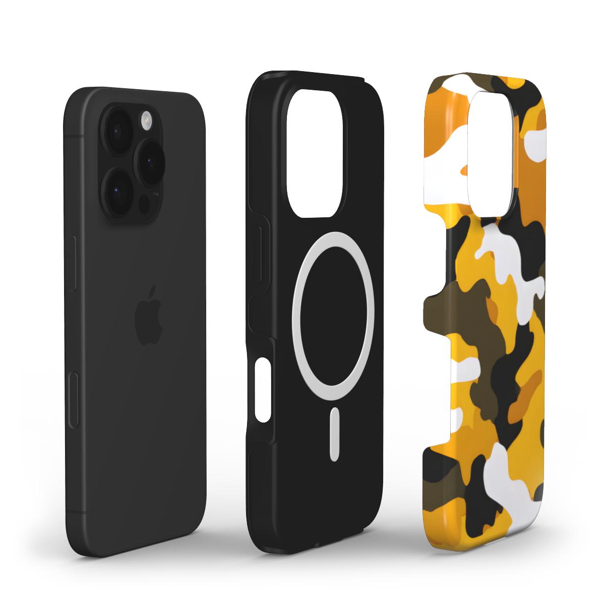MagSafe Tough Handyhülle – Camouflage Yellow Black