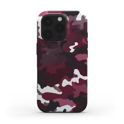 MagSafe Tough Handyhülle – Camouflage Burgundy