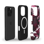 MagSafe Handyhülle – „Camouflage Burgundy“