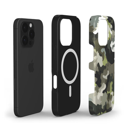 MagSafe Tough Handyhülle – Camouflage Woodland Green