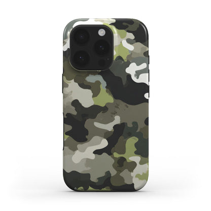 MagSafe Tough Handyhülle – Camouflage Woodland Green