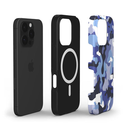MagSafe Tough Handyhülle – Camouflage Navy Blue